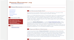 Desktop Screenshot of humanpheromone.org